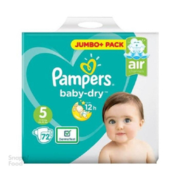 پوشک بچه پمپرز (Pampers) سری Baby Dry سایز پنج 72 عددی
