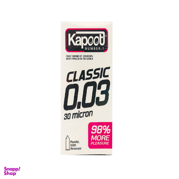 کاندوم کاپوت (Kapoot) مدل 30Micron بسته 12 عددی