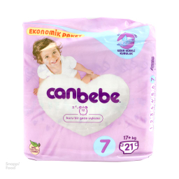 پوشک بچه جان به به (Canbebe) سایز 7 بسته 21 عددی