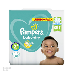 پوشک پمپرز (Pampers) سری Baby Dry سایز +5 68 عددی