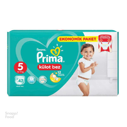 پوشک بچه شورتی پریما (Prima) سایز پنج 42 عددی