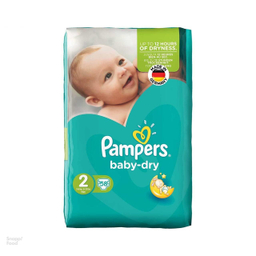 پوشک بچه پمپرز (Pampers) سری Baby Dry سایز دو 58 عددی