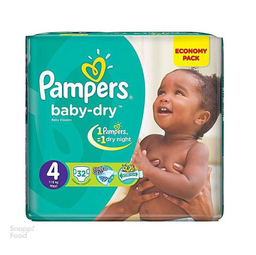 پوشک بچه پمپرز (Pampers) سری Baby Dry سایز چهار 32 عددی