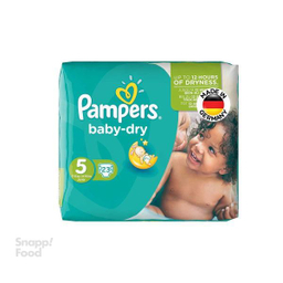 پوشک بچه پمپرز (Pampers) سری Baby Dry سایز پنج 23 عددی