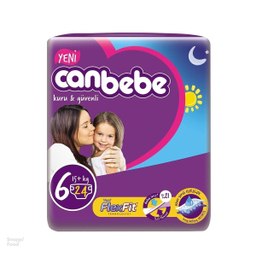 پوشک بچه جان ب ب (Canbebe) سایز شش 24 عددی (طرح جدید)