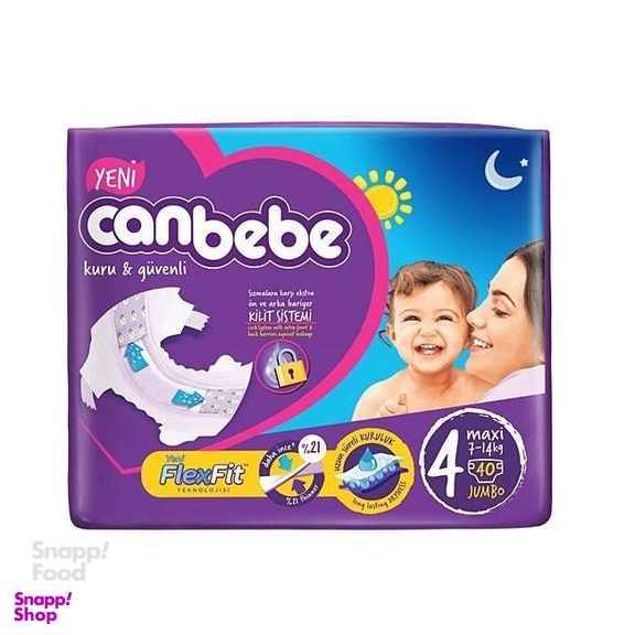 پوشک بچه جان ب ب (Canbebe) سایز چهار 40 عددی