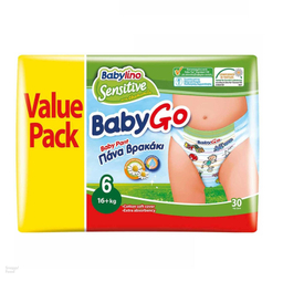 پوشک بچه شورتی بیبی لینو (Babylino) سایز شش 30 عددی