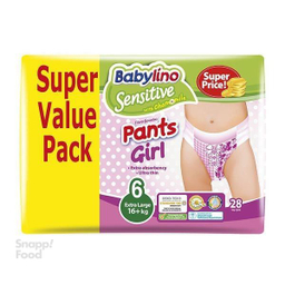 پوشک بچه بیبی لینو (Babylino) سایز شش 28 عددی