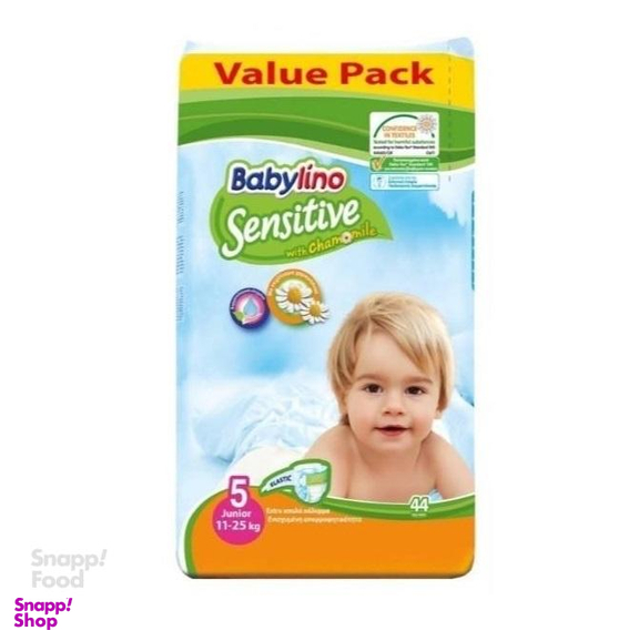 پوشک بچه بیبی لینو (Babylino) سایز پنج 44 عددی