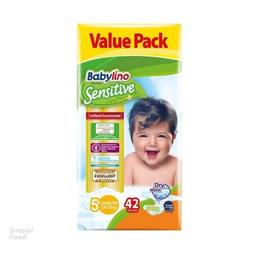 پوشک بچه بیبی لینو (Babylino) سایز 5+ 42 عددی
