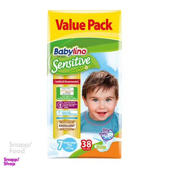 پوشک بچه بیبی لینو (Babylino) سایز هفت 38 عددی