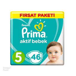 پوشک بچه پریما (Prima) سایز پنج 46 عددی
