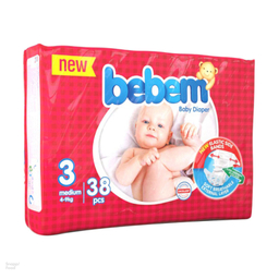 پوشک ببم (Bebem) مدل New سایز 3 بسته 38 عددی