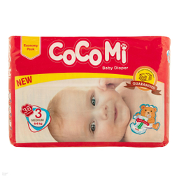 پوشک کودک کوکومی (Cocomi) مدل Economy Pack سایز 3 بسته 38 عددی