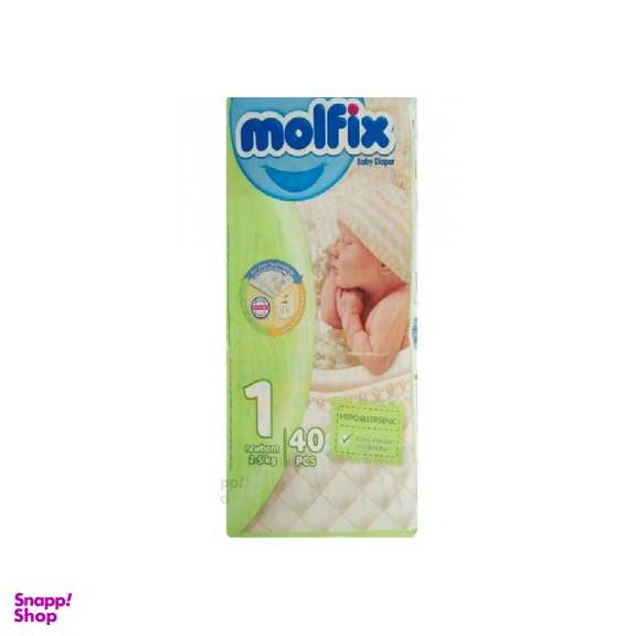 پوشک کودک مولفیکس سایز 1 40 عددی