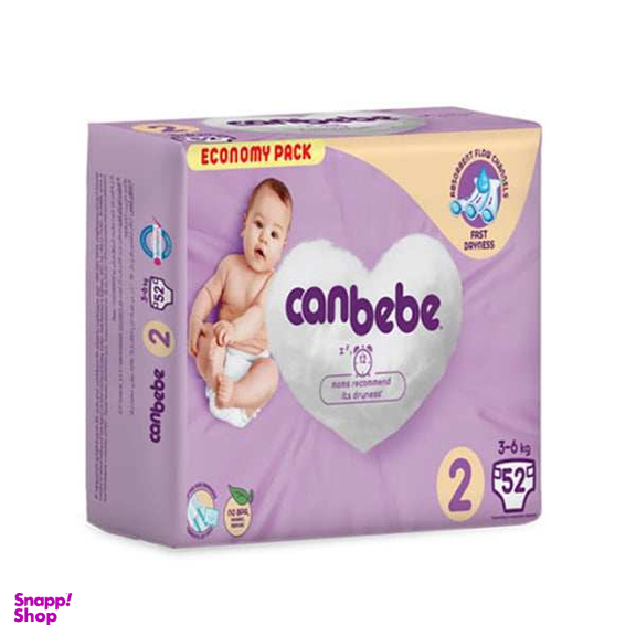 پوشک کودک جان به به (Canbebe) مدل Jumbo Paket سایز 2 بسته 52 عددی