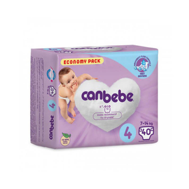 پوشک کودک جان به به (Canbebe) مدل Jumbo Paket سایز 4 بسته 40 عددی