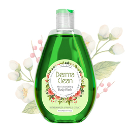 شامپو بدن درماکلین (Derma Clean)‌ حاوی عصاره اکیناسه و پروپولیس حجم 300 میلی لیتر