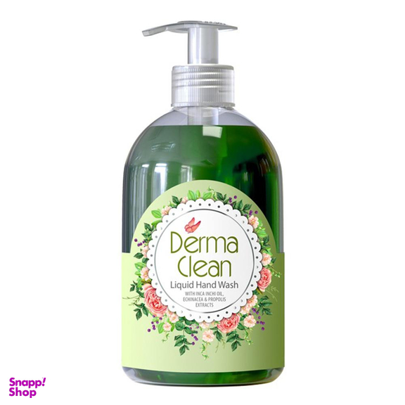 درماکلین مایع دستشویی درماکلین (Derma Clean)‌ حاوی روغن اینکا ایچی و عصاره اکیناسه و پروپولیس حجم 500 میلی لیتر