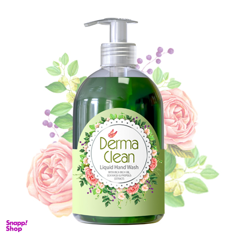 درماکلین مایع دستشویی درماکلین (Derma Clean)‌ حاوی روغن اینکا ایچی و عصاره اکیناسه و پروپولیس حجم 500 میلی لیتر