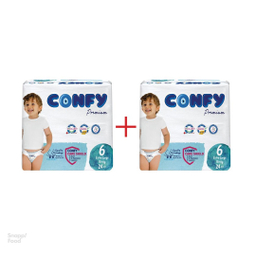 پوشک کودک کانفی (Confy) سایز 6 بسته 24 عددی مجموعه 2 عددی