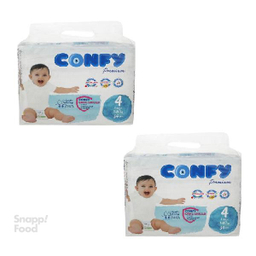 پوشک کودک کانفی (Confy) سایز 4 بسته 34 عددی مجموعه 2 عددی