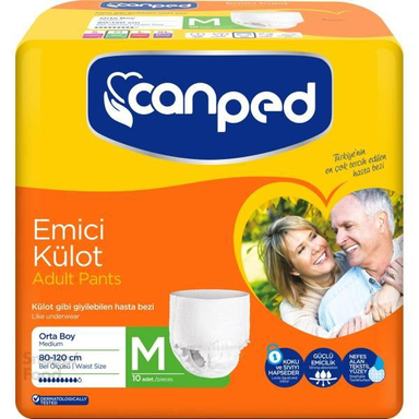 پوشک شورتی بزرگسال جان پد (Can ped) مدل Emici سایز مدیوم بسته 10 عددی