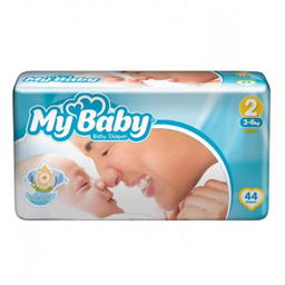 پوشک بچه مای بیبی (My Baby) سایز 2 بسته 44 عددی
