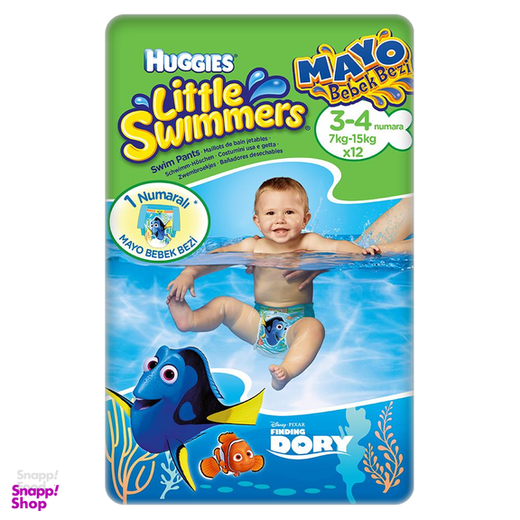 پوشک استخری هاگیز (Huggies) سایز 3 و 4 بسته 12 عددی