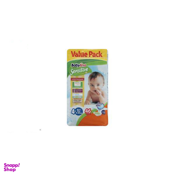 پوشک ضد حساسیت بیبی لینو (Babylino) مدل Value Pack سایز 4Plus بسته 46 عددی