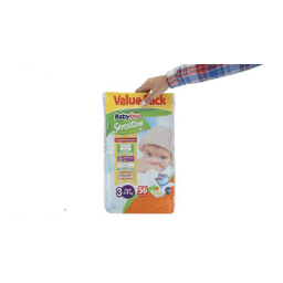 پوشک ضد حساسیت بیبی لینو (Babylino) مدل Value Pack سایز 3 بسته 56 عددی