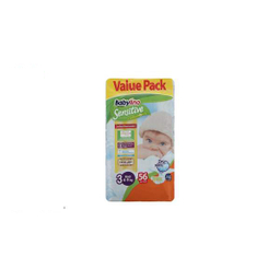 پوشک ضد حساسیت بیبی لینو (Babylino) مدل Value Pack سایز 3 بسته 56 عددی