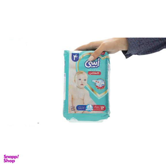 پوشک کودک او بیبی (O-Baby) سایز بزرگ بسته 12 عددی