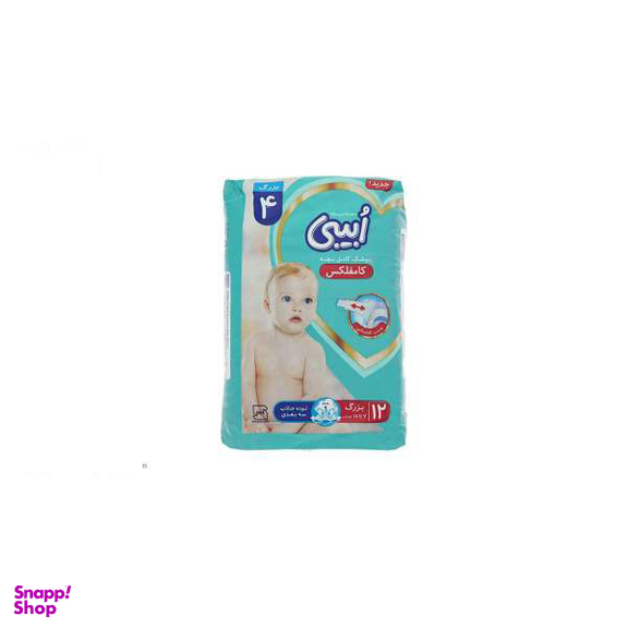 پوشک کودک او بیبی (O-Baby) سایز بزرگ بسته 12 عددی