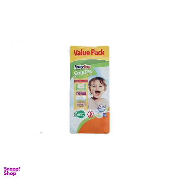 پوشک ضد حساسیت بیبی لینو (Babylino) مدل Value Pack سایز 6 بسته 40 عددی
