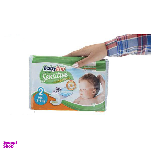 پوشک ضد حساسیت بیبی لینو (Babylino) مدل Normal سایز 2 بسته 26 عددی