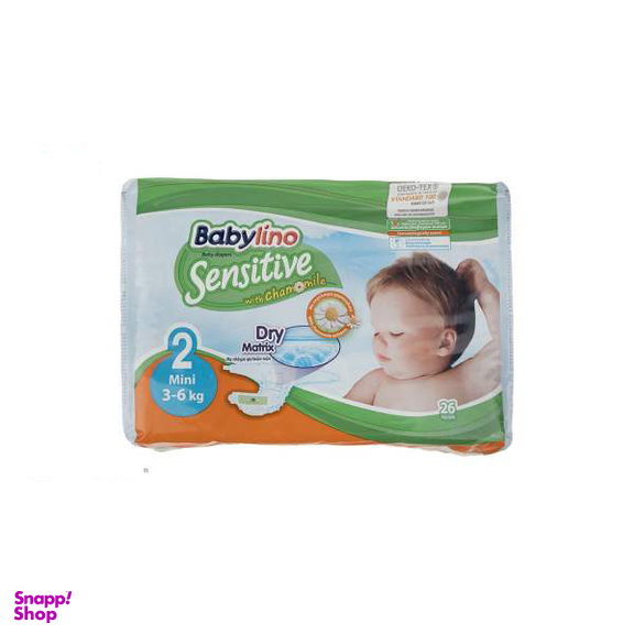 پوشک ضد حساسیت بیبی لینو (Babylino) مدل Normal سایز 2 بسته 26 عددی