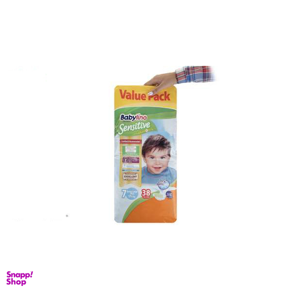 پوشک ضد حساسیت بیبی لینو (Babylino) مدل Value Pack سایز 7 بسته 38 عددی