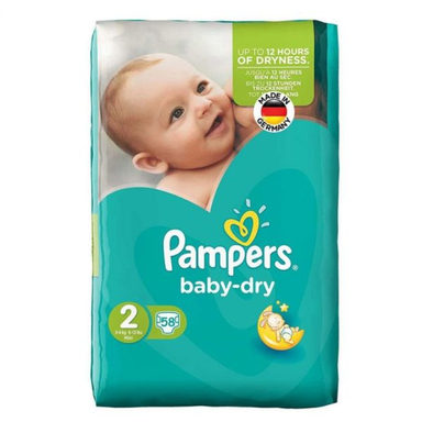 پوشک کودک پمپرز (Pampers) مدل New Baby Dry سایز 2 بسته 58 عددی