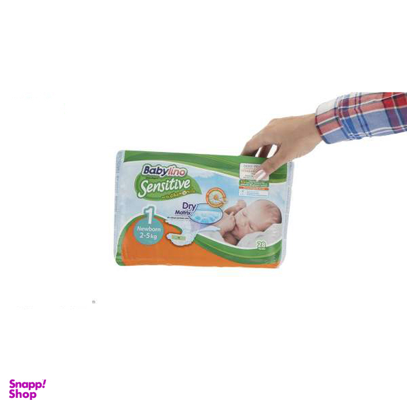 پوشک ضد حساسیت بیبی لینو (Babylino) مدل Normal سایز 1 بسته 28 عددی