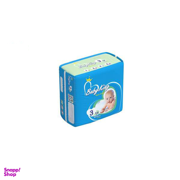 پوشک بیبی کینگ (Baby King) سایز 3 بسته 14 عددی