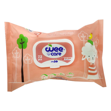 دستمال مرطوب وی کر (Wee Care) مدل 112 بسته 72 عددی