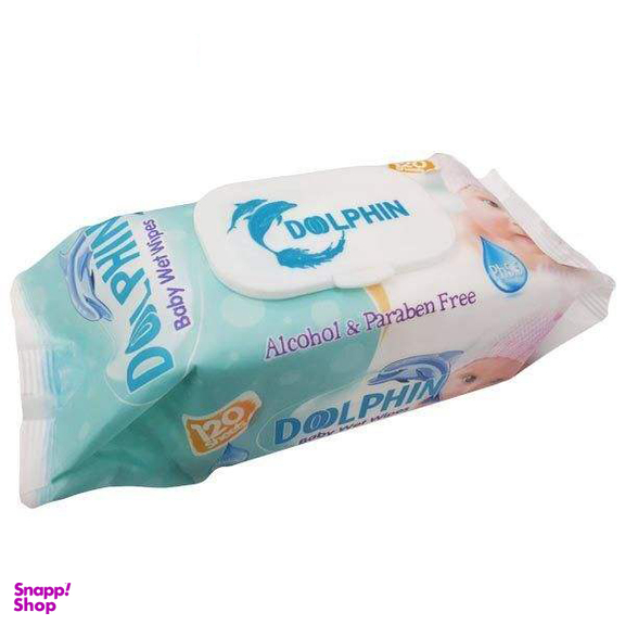 دستمال مرطوب دلفین (Dolphin) مدل Byby بسته 120 عددی