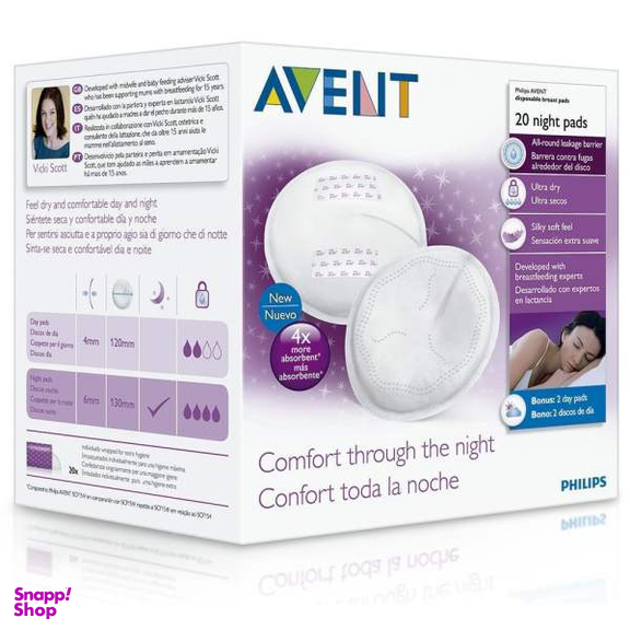 پد سینه اونت (Avent) مدل SCF253/20 بسته 20 عددی