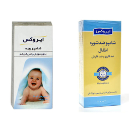 شامپو ضدشوره کودک ایروکس (irox)مدل Octopirox حجم 200 میلی لیتر به همراه شامپو سر کودک
