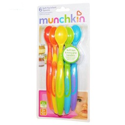 قاشق مانچکین (Munchkin) مدل Soft-Tip Infant بسته 6 عددی
