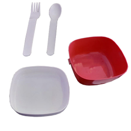 ظرف غذا 4 تکه کودک آریا (Arya) کد 6021 طرح ماشینها