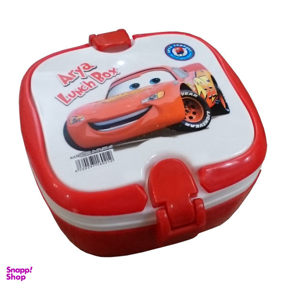 ظرف غذا 4 تکه کودک آریا (Arya) کد 6021 طرح ماشینها