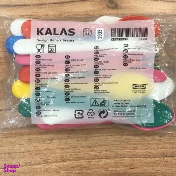 ست قاشق چنگال و چاقو کودک ایکیا (Ikea) کد 19197 بسته 18 عددی