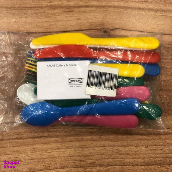 ست قاشق چنگال و چاقو کودک ایکیا (Ikea) کد 19197 بسته 18 عددی